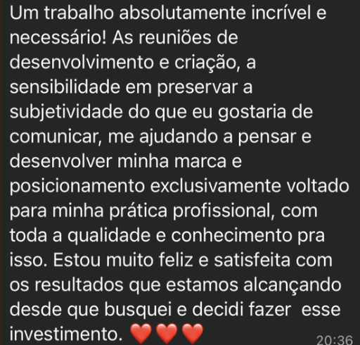 Depoimento de cliente